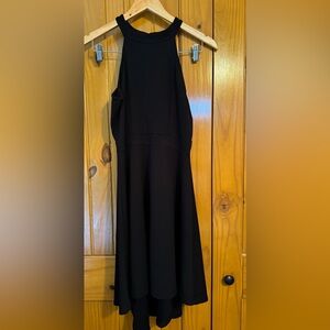 Elegant Black Sleeveless Dress with keyhole back sz large